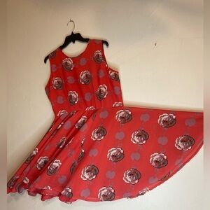 Maison Jules~Fit & Flare Floral Mini Dress~Sleeveless~Back Zipper~Size XL